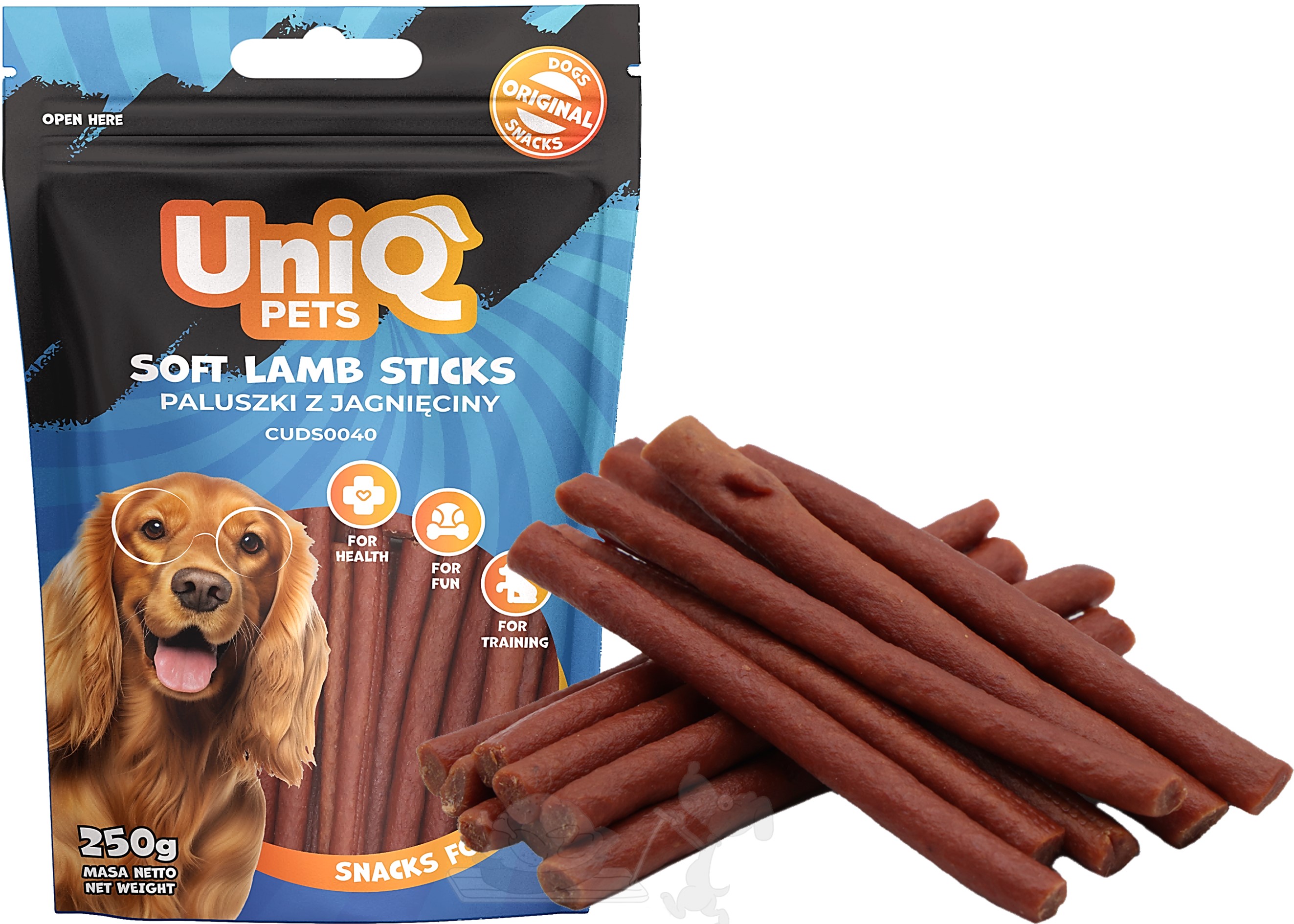 UNIQ PETS Jehněčí tyčinky 250g (měkké)