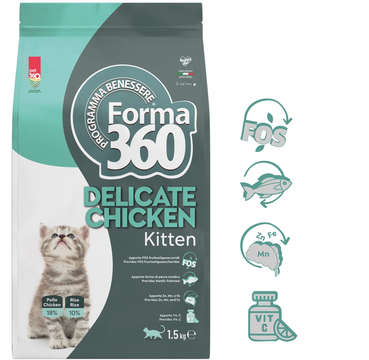 FORMA pro koťata DELICATE CHICKEN – kuře 1,5kg