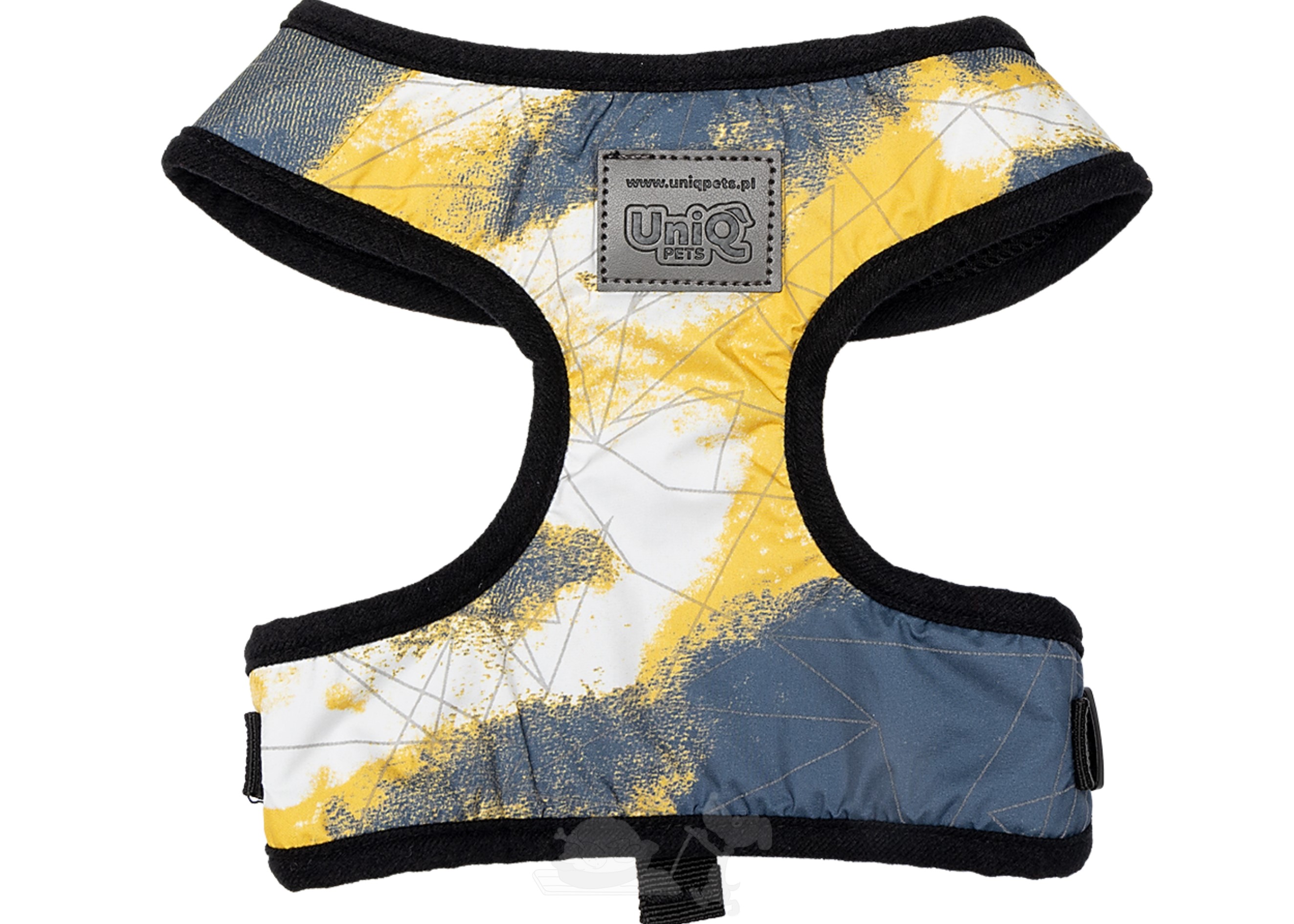 UNIQ PETS psí postroj nastavitelný reflexní žlutý 38~43 - 51~74 cm 14–25 kg