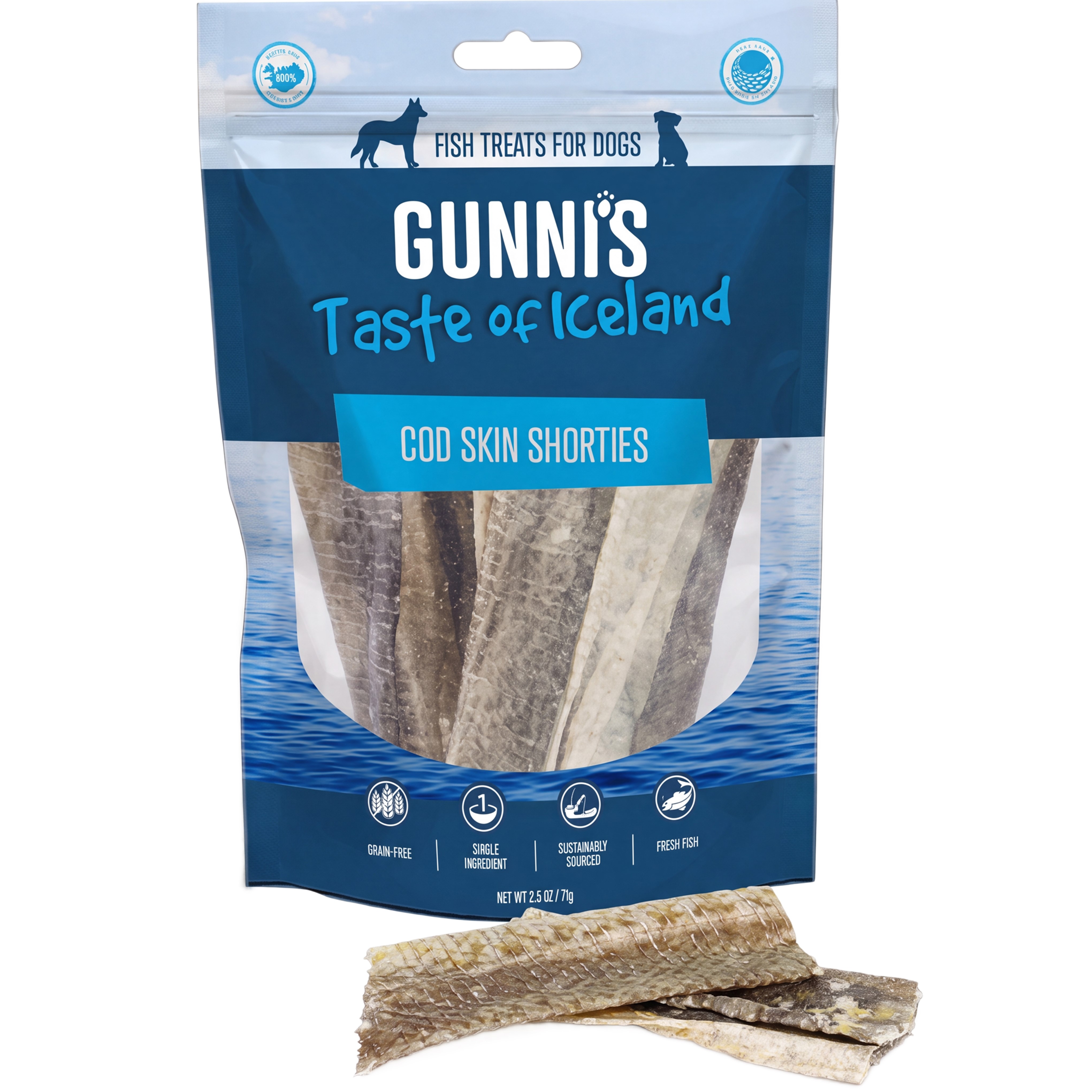 GUNNI´S Island - proužky kůže z tresky 71g