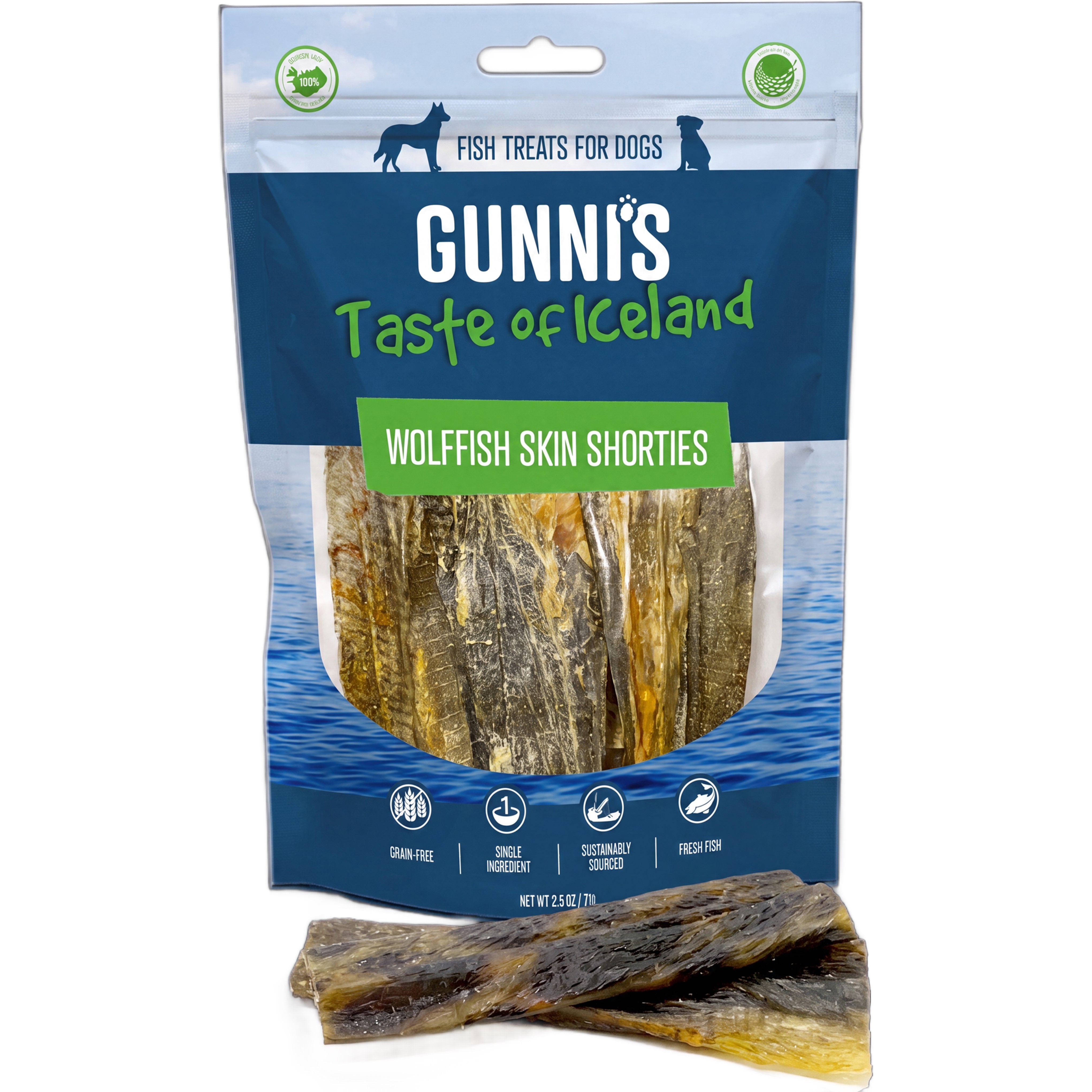GUNNI´S Island - proužky kůže z mořského vlka 71g