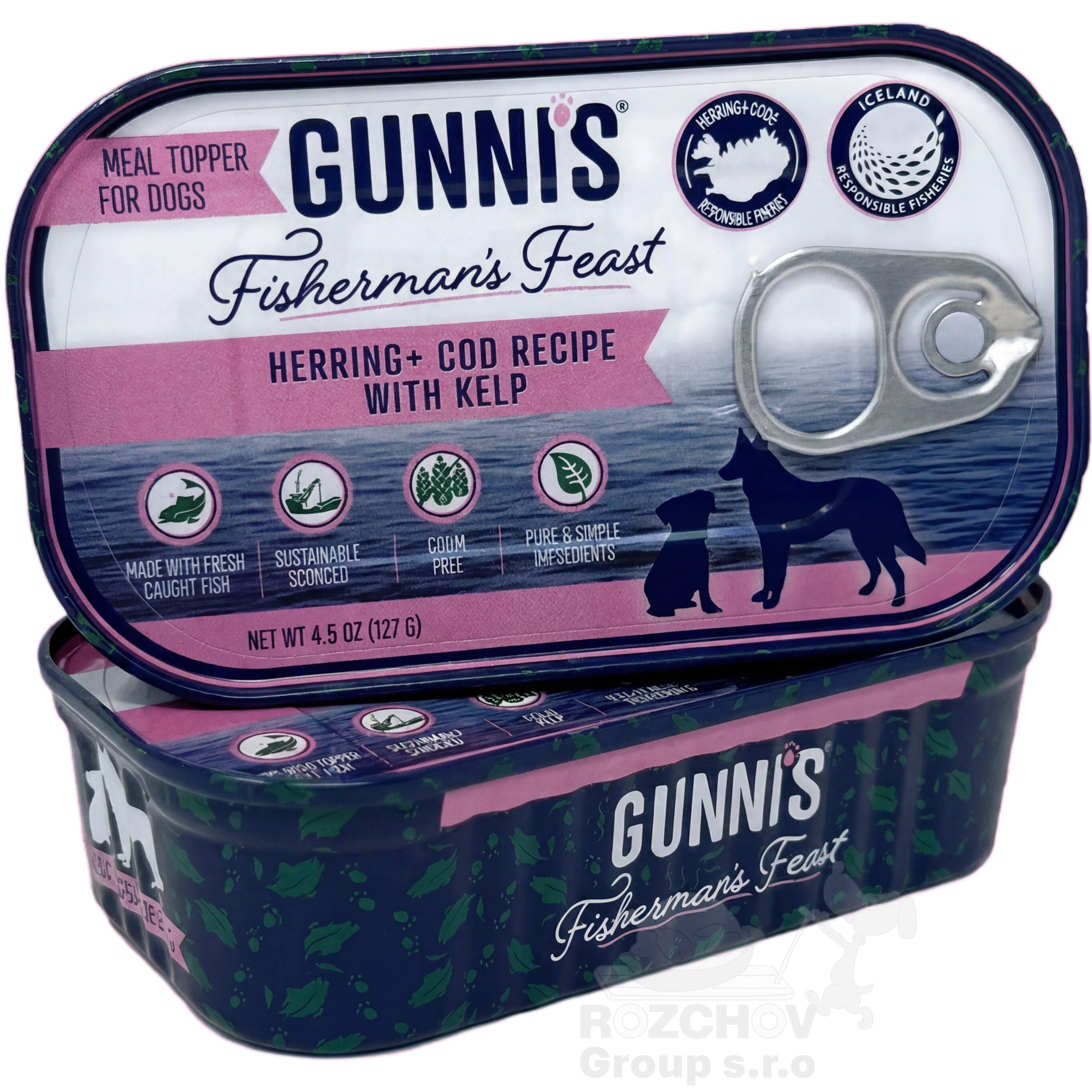 GUNNI´S Island rybí topper - sleď, treska a kelpa 127g