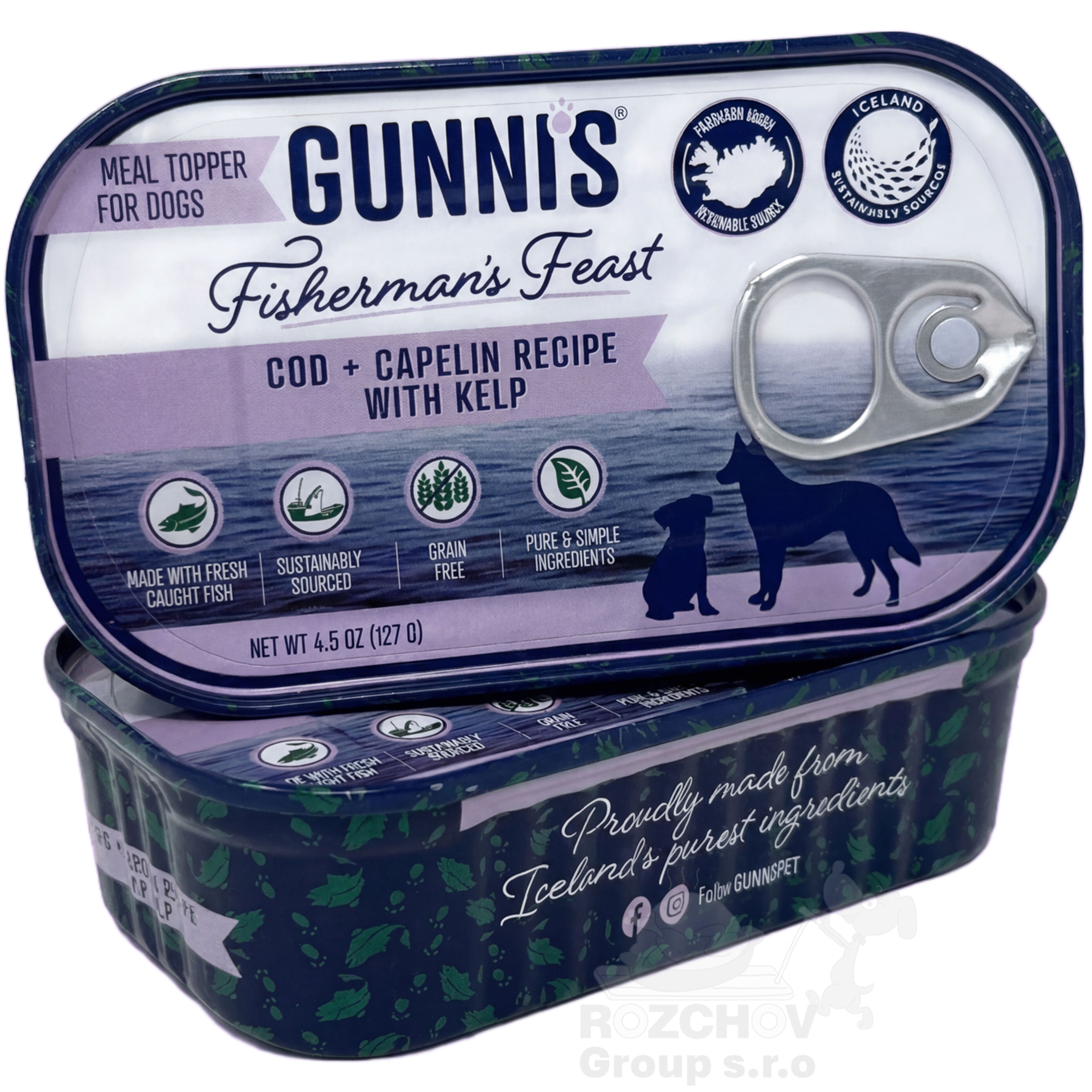 GUNNI´S Island rybí topper - treska, huňáček severní a kelpa 127g