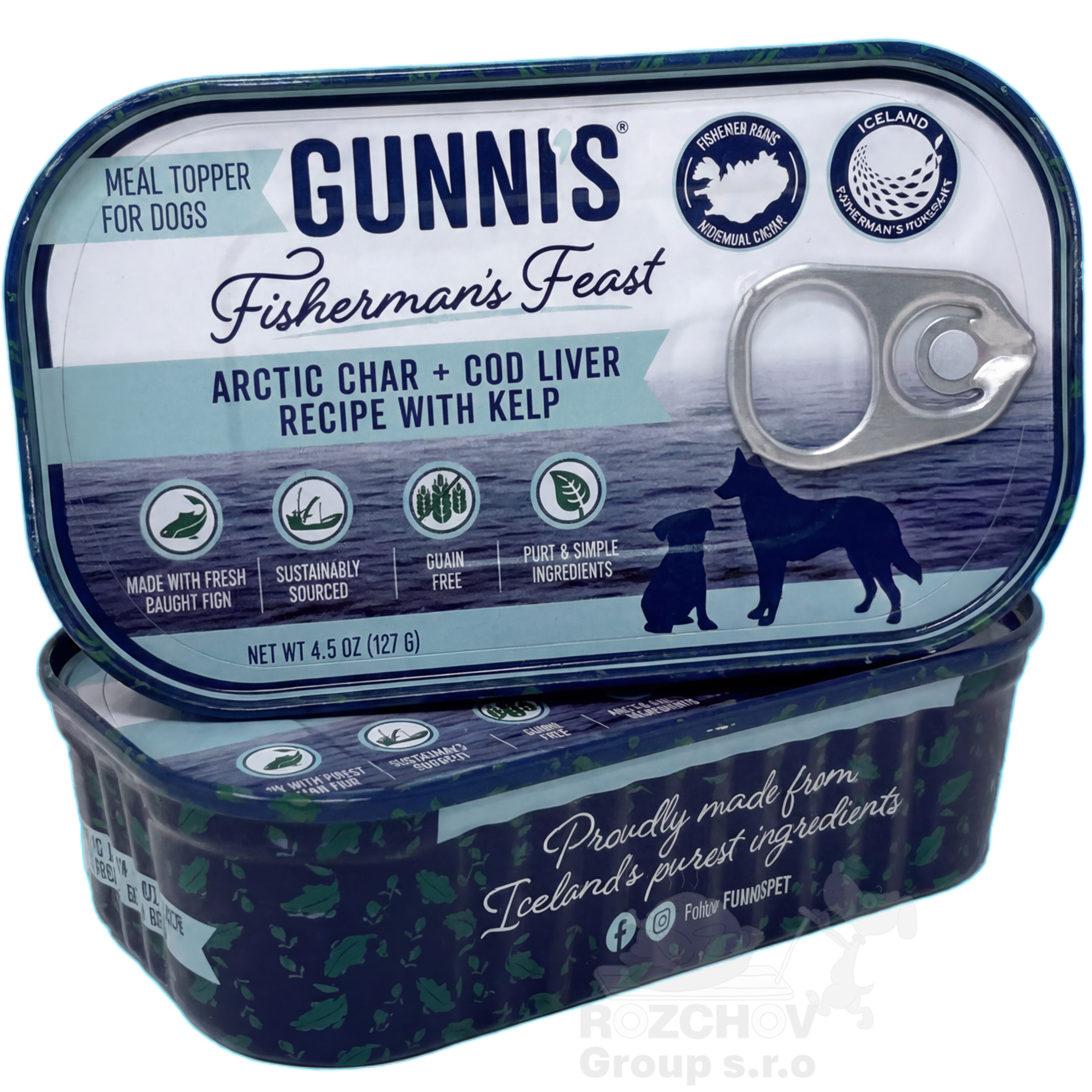 GUNNI´S Island rybí topper - polární siven, tresčí játra a kelpa 127g
