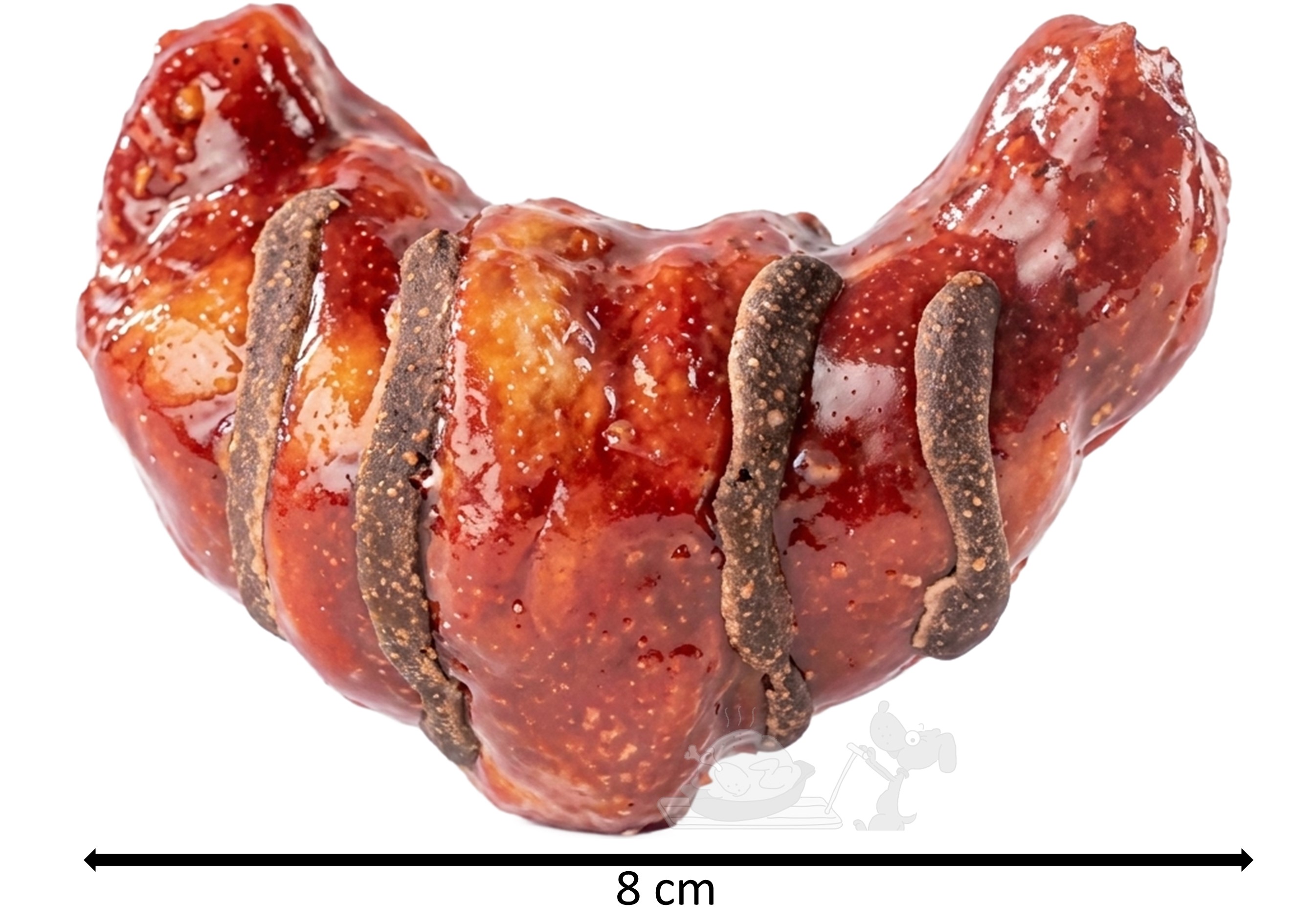 UNIQ PETS Kolagenový croissant pro psy – králík a svatojánský chléb, 8 cm